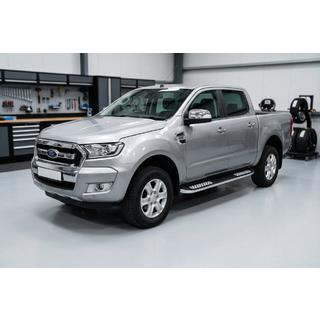 Боковые Подножки Tayga V2 (2 шт., Алюминий) Ford Ranger 2011–2022 гг. фото 1