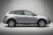 Mazda CX-7 2006-2012 гг. Боковые Подножки Tayga V2 (2 шт., Алюминий) фото 1
