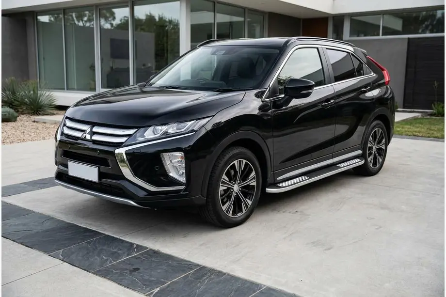 Mitsubishi Eclipse Cross 2017- гг. Боковые Подножки Tayga V2 (2 шт., Алюминий) Image