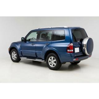 Боковые Подножки Tayga V2 (2 шт., Алюминий) Mitsubishi Pajero Wagon III 1999-2006 гг. фото 1