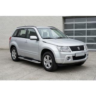 Боковые Подножки Tayga V2 (2 шт., Алюминий) Suzuki Grand Vitara 2005-2017 гг. фото 1