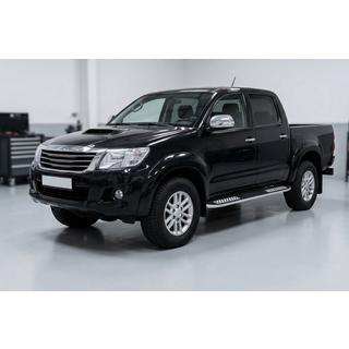 Боковые Подножки Tayga V2 (2 шт., Алюминий) Toyota Hilux 2006-2015 гг. фото 1