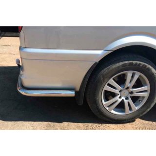 Задние Угловые Дуги AK003 (2 шт, Нержавейка) Mercedes Viano 2004-2014 гг. фото 3