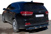 Kia Sorento II XM 2009-2014 гг. Задняя дуга AK015 (нержавейка) фото 1