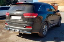 Kia Sorento II XM 2009-2014 гг. Задняя дуга AK015 (нержавейка) фото 2