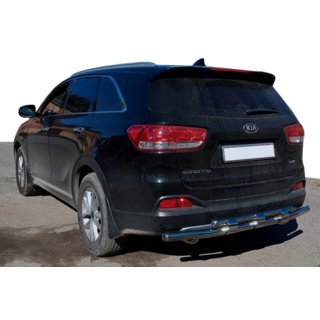 Задняя дуга AK015 (нержавейка) Kia Sorento II XM 2009-2014 гг. фото 1