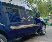 Fiat Doblo I 2005-2010 гг. Молдинги на двери Широкая модель (4 шт, нержавейка) Carmos - Турецкая Нержавеющая Сталь фото 2