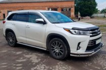 Toyota Highlander 2013-2019 гг. Кенгурятник ST-Special Нержавейка фото 5