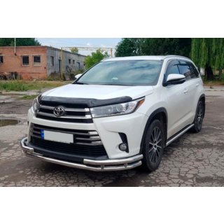 Кенгурятник ST-Special Нержавейка Toyota Highlander 2013-2019 гг. фото 2
