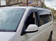 Volkswagen T5 Caravelle 2004-2010 гг. Интегрированные рейлинги (черные) фото 40