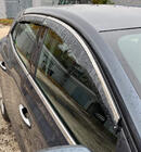 Ветровики с хромированным молдингом HB (4 шт, Niken) фото 1