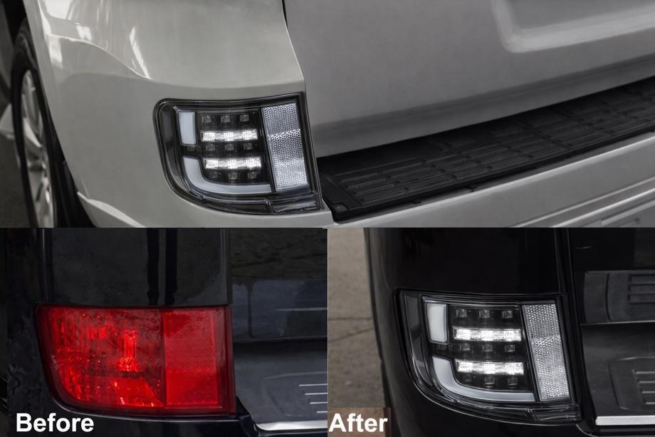 Toyota Land Cruiser 200 2007-2021 гг. Задние противотуманные фары 2016-2021 (Executive Black) Image