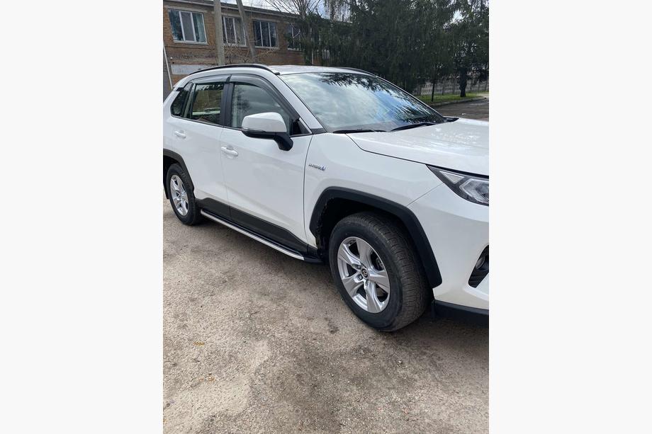 Toyota Rav 4 2019–2025 гг. Боковые Подножки OEM V1A (2 шт, Алюминий) Фото 4