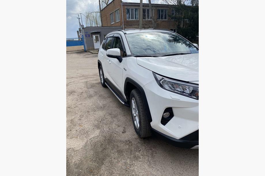 Toyota Rav 4 2019–2025 гг. Боковые Подножки OEM V1A (2 шт, Алюминий) Фото 3