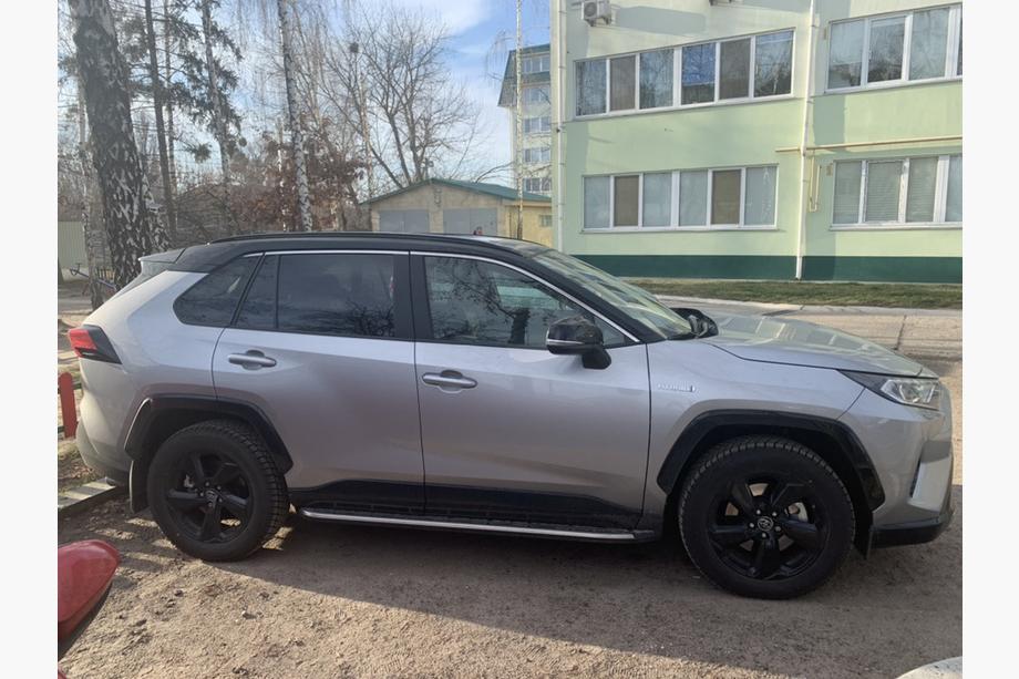 Toyota Rav 4 2019–2025 гг. Боковые Подножки OEM V1A (2 шт, Алюминий) Фото 5