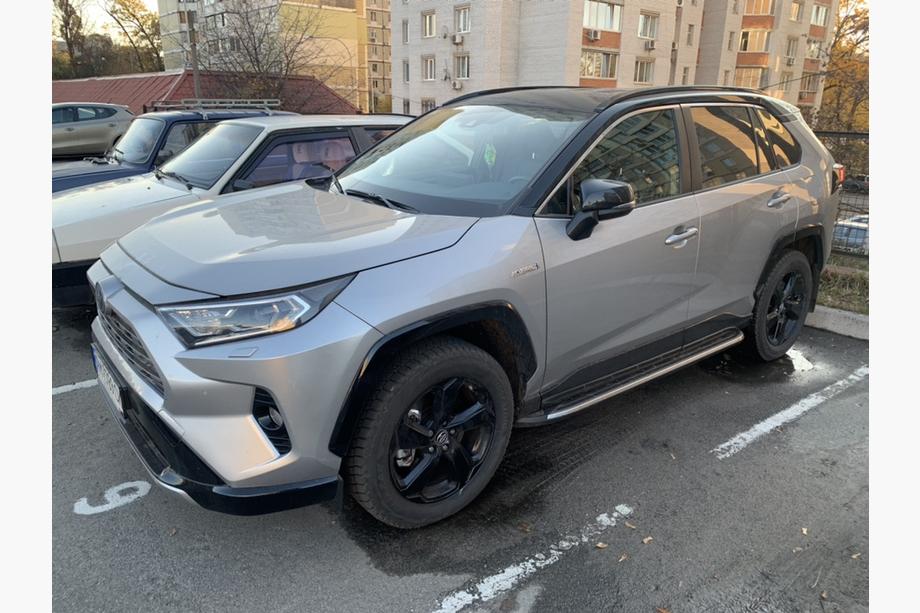 Toyota Rav 4 2019–2025 гг. Боковые Подножки OEM V1A (2 шт, Алюминий) Фото 6