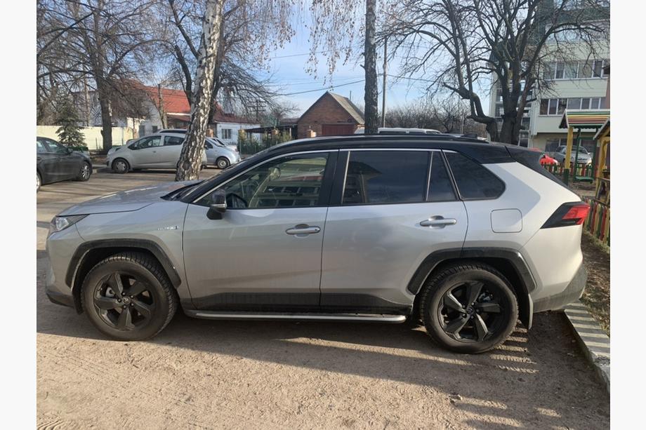 Toyota Rav 4 2019–2025 гг. Боковые Подножки OEM V1A (2 шт, Алюминий) Фото 8