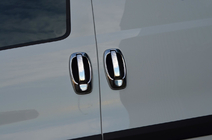 Fiat Doblo II 2010-2022 гг. Хромированные накладки и окантовки на ручки (8 шт., нержавейка) Carmos - Турецкая Нержавеющая Сталь фото 13