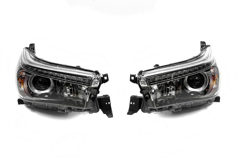 Toyota Hilux 2015- гг. Передние фары OEM V1 2015-2019 (LED, 2 шт) Фото 3