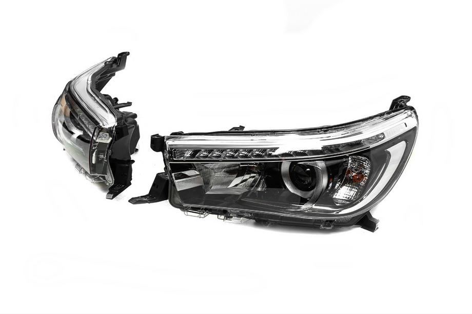 Toyota Hilux 2015- гг. Передние фары OEM V1 2015-2019 (LED, 2 шт) Фото 4