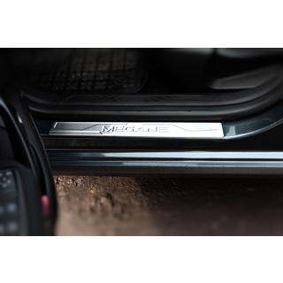 Накладки на пороги OmsaLine (4 шт, нержавейка) Renault Megane IV 2016-2025 гг. фото 2