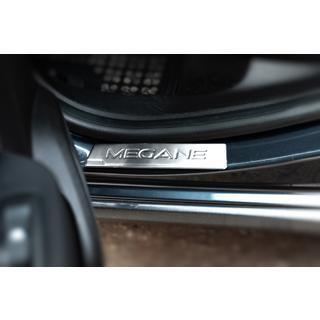 Накладки на пороги OmsaLine (4 шт, нержавейка) Renault Megane IV 2016-2025 гг. фото 3