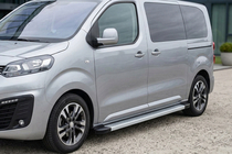 Opel Vivaro 2019- гг. Боковые Подножки Maya V2 (2 шт., Алюминий) фото 1