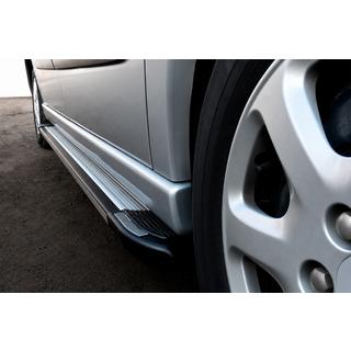 Боковые Подножки Rainbow (2 шт., Алюминий) Opel Vivaro 2019- гг. фото 1