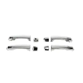 Дверные ручки в сборе 2015-2021 (Хром, 4 шт) Toyota Land Cruiser 200 2007-2021 гг. фото 2