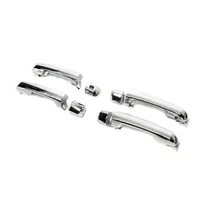 Дверные ручки в сборе 2015-2021 (Хром, 4 шт) Toyota Land Cruiser 200 2007-2021 гг. фото 1