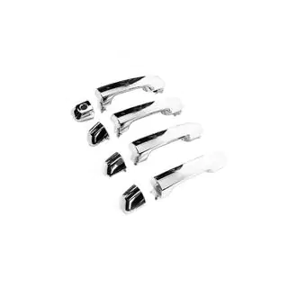 Дверные ручки в сборе 2015↗︎ (Хром, 4 шт) Toyota Land Cruiser Prado 150 2009-2023 гг. фото 3
