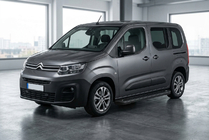 Citroen Berlingo/Multispace 2018- гг. Боковые Подножки Allmond Black (2 шт., Алюминий) фото 1