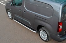 Peugeot Partner/Rifter 2019- гг. Боковые Подножки Fullmond (2 шт., Алюминий) фото 7