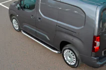 Opel Combo 2019- гг. Боковые Подножки Fullmond (2 шт., Алюминий) фото 6