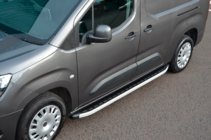 Opel Combo 2019- гг. Боковые Подножки Fullmond (2 шт., Алюминий) Длинная База фото 7