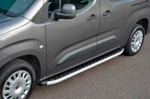 Opel Combo 2019- гг. Боковые Подножки Fullmond (2 шт., Алюминий) фото 2