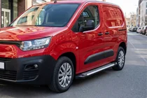 Opel Combo 2019- гг. Боковые Подножки Line (2 шт., Алюминий) фото 1