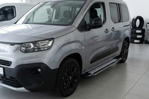 Opel Combo 2019- гг. Боковые Подножки Rainbow (2 шт., Алюминий) фото 1