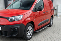 Opel Combo 2019- гг. Боковые пороги Bosphorus Grey (2 шт., алюминий) фото 1
