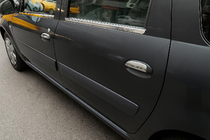 Renault Logan MCV 2005-2013 гг. Наружные Окантовки Стекол Нержавейка (4 шт) OmsaLine - Итальянская Нержавейка фото 5