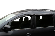 Renault Logan MCV 2005-2013 гг. Наружные Окантовки Стекол Нержавейка (4 шт) OmsaLine - Итальянская Нержавейка фото 4