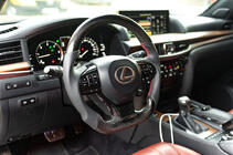 Lexus LX570/450d 2008-2022 гг. Анатомический руль в сборе (карбон) фото 1