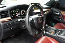 Lexus LX570/450d 2008-2022 гг. Анатомический руль в сборе (карбон) фото 3