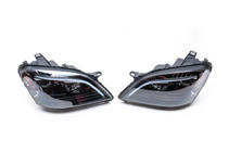 Mercedes ML W164 2005-2011 гг. Передние фары с LED-элементом (2005-2008, 2 шт, темные) фото 3
