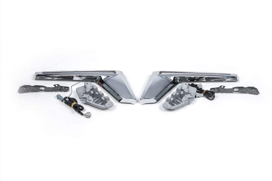 Toyota Land Cruiser 200 2007-2021 гг. Реснички на фары с LED (2016↗) Image
