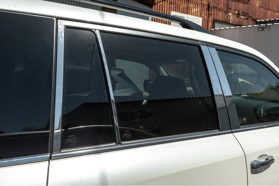 Lexus LX570/450d 2008-2022 гг. Полный комплект накладок на окна и стойки нержавейка Фото 12