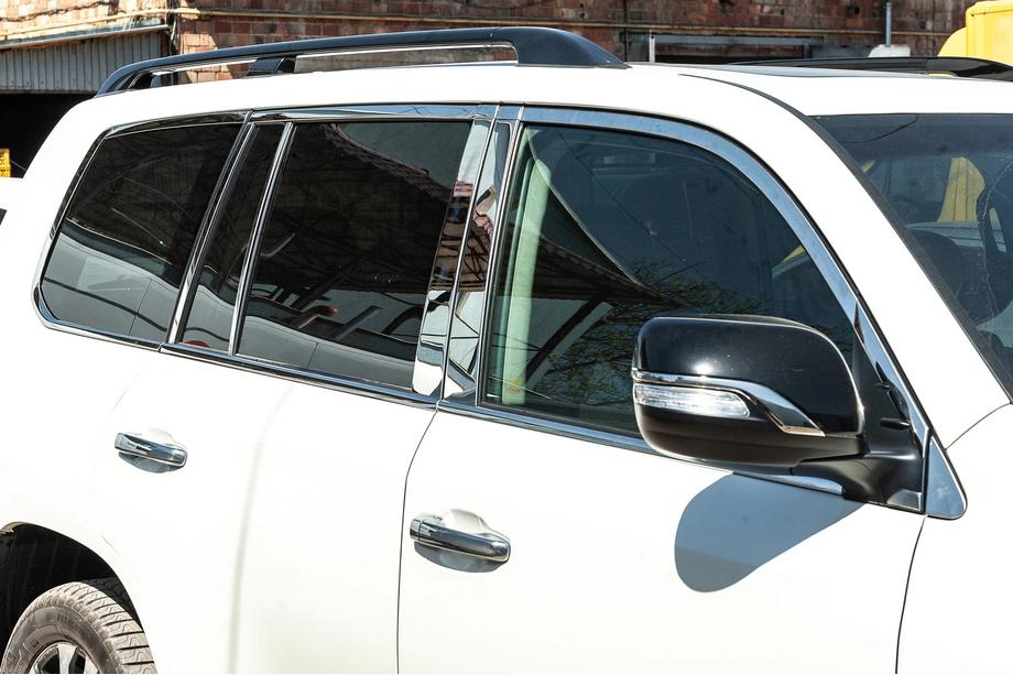 Lexus LX570/450d 2008-2022 гг. Полный комплект накладок на окна и стойки нержавейка Фото 1