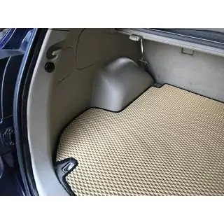 Коврик багажника (EVA, Бежевый) (5 мест) Hyundai Santa Fe 2 2006-2012 гг. фото 2