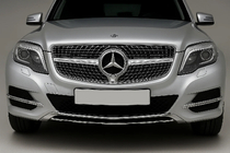 Mercedes GLK class X204 2008-2015 гг. Передняя решетка Diamond Silver (2013-2015) фото 1