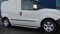 Fiat Doblo II 2010-2022 гг. Дверные Молдинги Нержавеющая Сталь (4 шт.) Carmos - Турецкая Нержавеющая Сталь фото 3